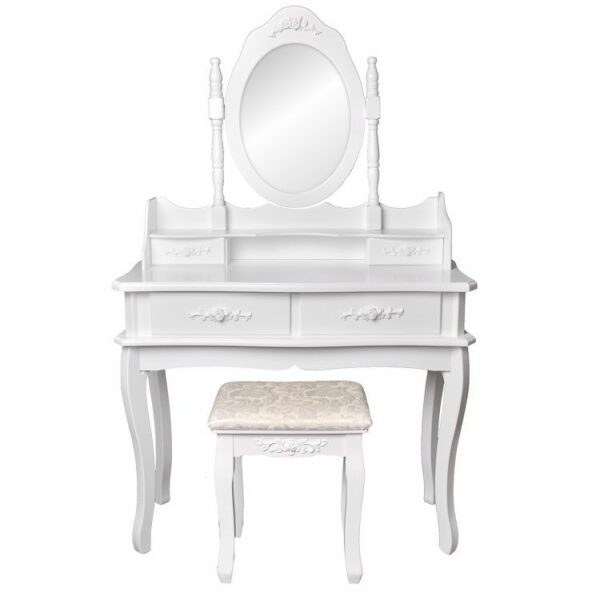 Toaletna mizica z ogledalom + stol | Penelope