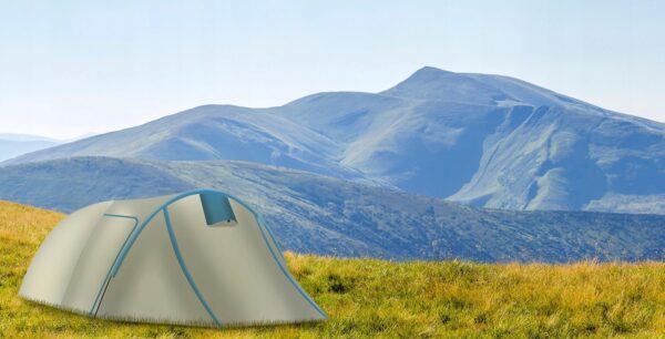 Pohodniški / kamping šotor za 3 osebe s predprostorom