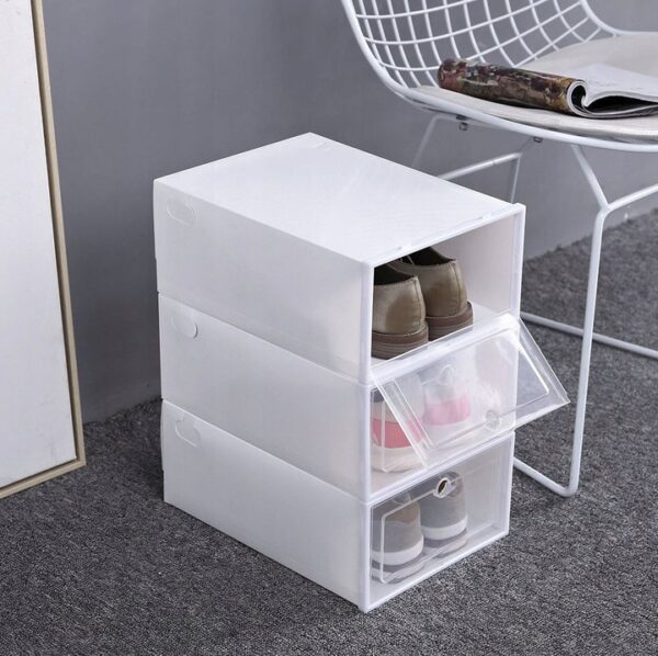 Škatle za shranjevanje čevljev - 10 kosov | bela