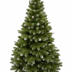 Umelý vianočný stromček PREMIUM DIAMOND | 2.2m - - na stromčeku sú husté a nadýchané vetvičky s bielymi koncami, imitujúce sneh.