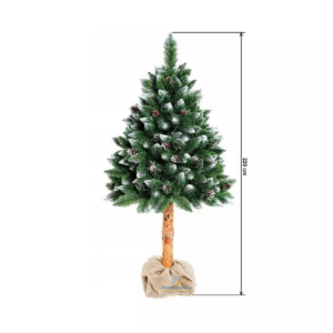 Umetno božično drevo srebrni bor in borovničev storž na borovem storžu ECONOMIC | 220 cm