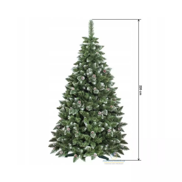 Umetno božično drevo borovec srebrni stožec ECONOMIC | 220 cm