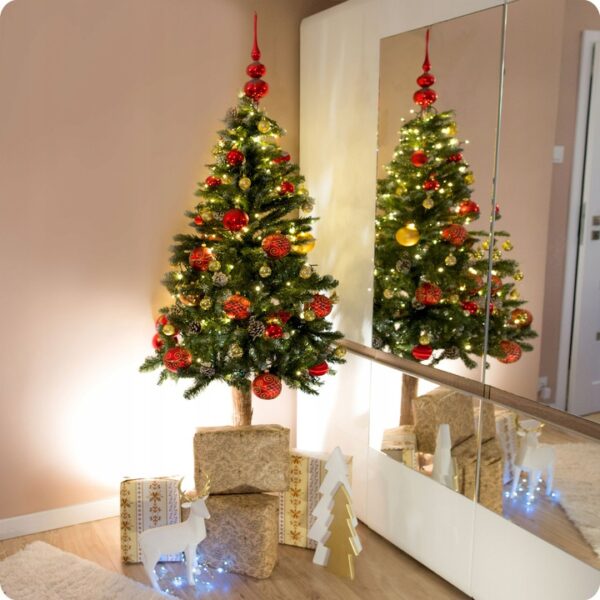 Umetno božično drevo z naravnim deblom 180cm - bor STANDARD