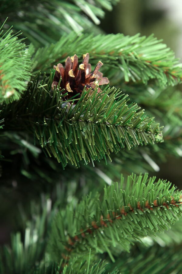 Umetno božično drevo z borovimi storži PREMIUM | 1,2 m