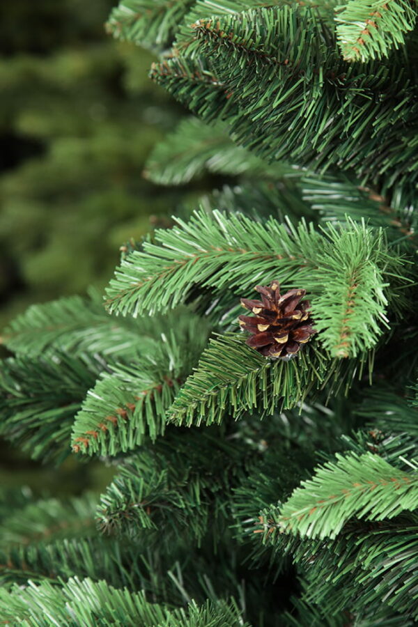 Umetno božično drevo z borovimi storži PREMIUM | 1m