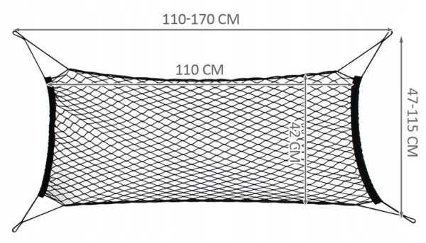 Univerzalna mreža za avto - črna