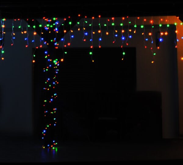 Božične lučke - svetlobna zavesa 300 LED 22,65 m | večbarvno