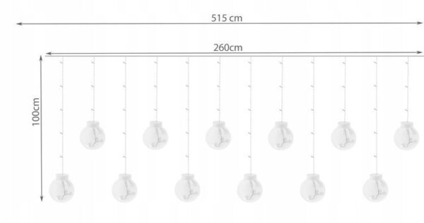 Božične žarnice - 108 LED | 8 načinov