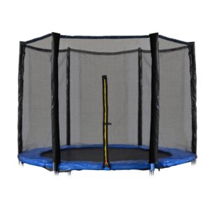 Zaščitna mreža za zunanje trampoline | 244 - 250 cm je izdelana iz trpežnih materialov, odpornih na mehanske poškodbe in pritisk.