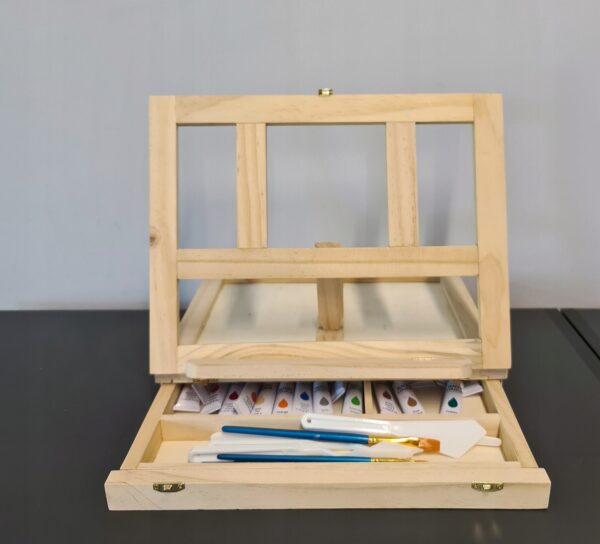 Slikarski set za slikanje + kovček / stojalo | 46 kosov