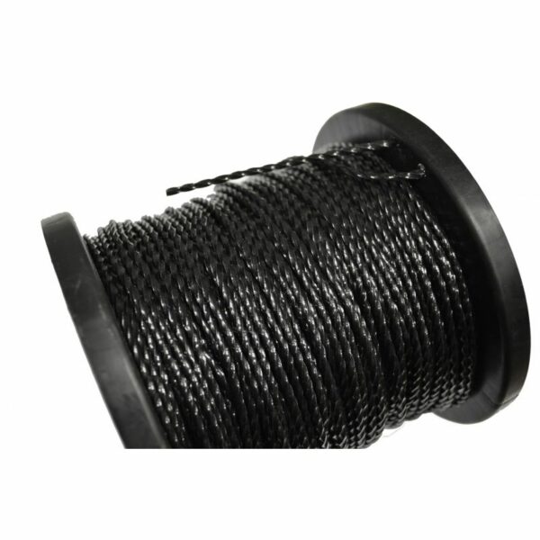 Črna vrvica za krtačo - 100 m - 2,4 mm² | KD11857