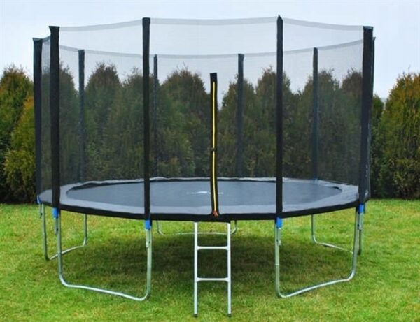 Vrtni trampolin 366 cm - največ 150 kg | črna