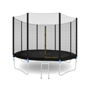 Vrtni trampolin + zaščitna mreža in lestev | 305cm 150kg