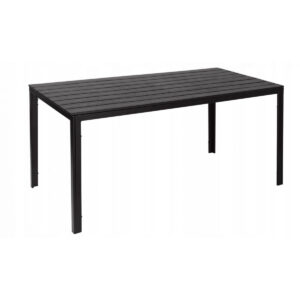 Vrtna gostinska miza - črna, 156x78cm | SAK-156 BLACK
