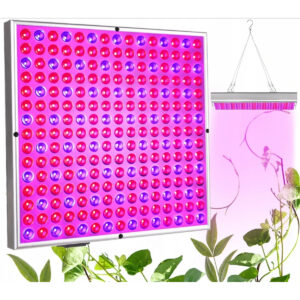 Závesná LED lampa pre pestovanie a rast rastlín + laná má zabudovaných až 225 LED diód. Vytvára optimálne podmienky pre fotosyntézu.