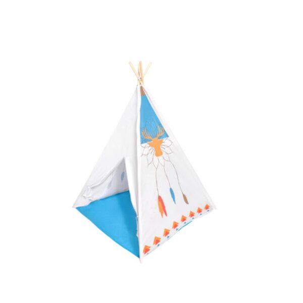 Otroški šotor TeePee | belo-modra