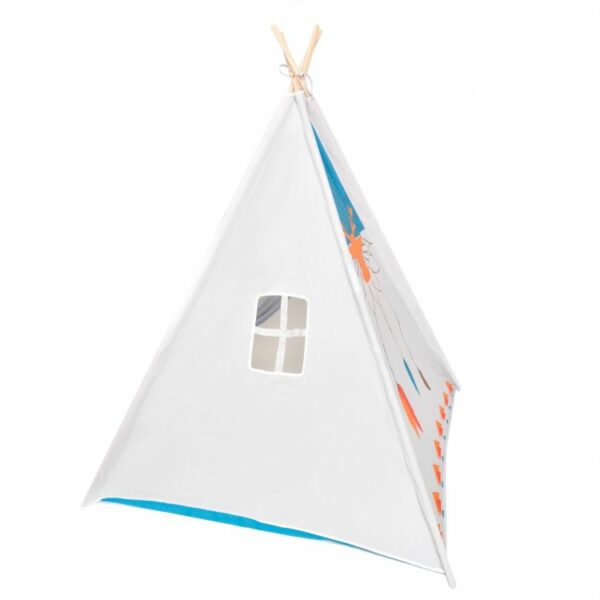 Otroški šotor TeePee | belo-modra