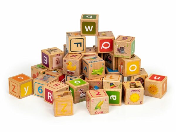 Lesene kocke za otroke | 32 kosov