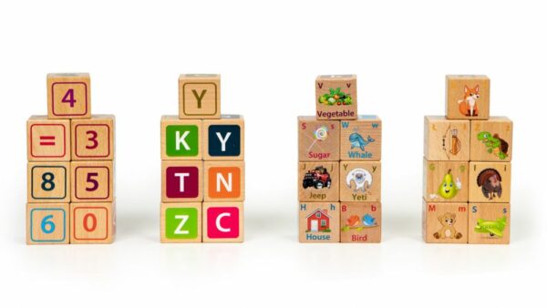 Lesene kocke za otroke | 32 kosov