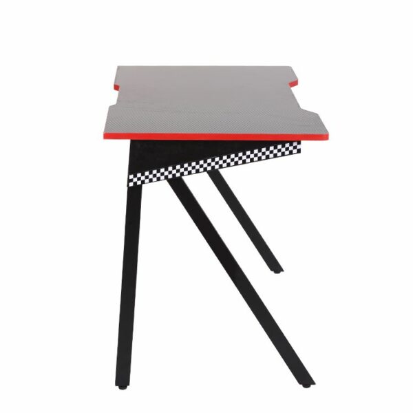 Igralna miza črna - rdeča obroba | 120x80x73 cm