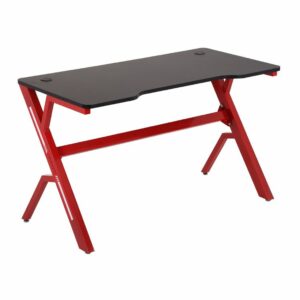 Igralna miza črna - rdeč okvir | 120x60x73 cm