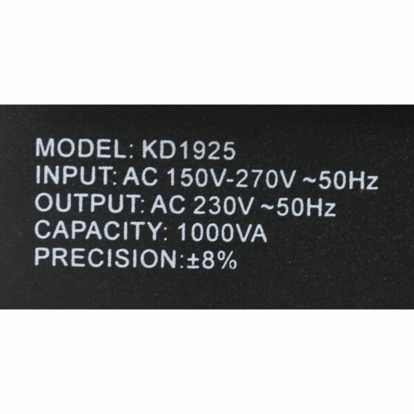 Samodejni stabilizator napetosti -1000VA | KD1925