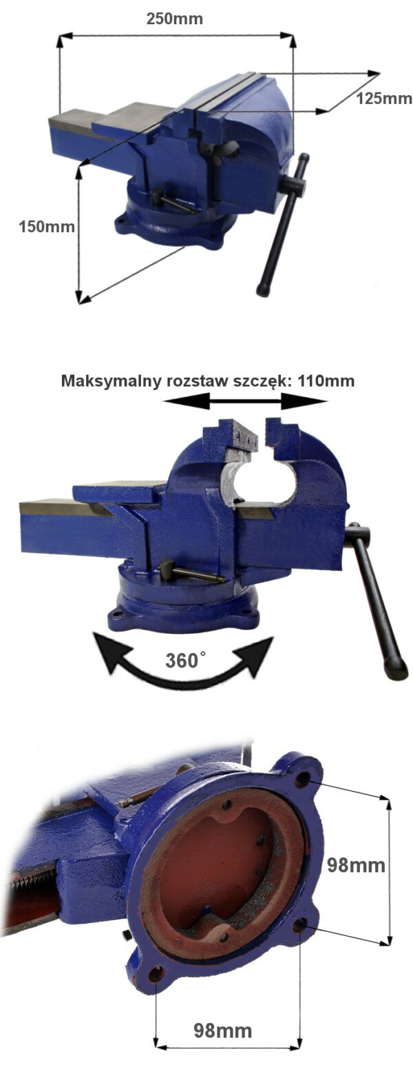 Vrtljivi zobnik z nakovalom - 125 mm | KD1102