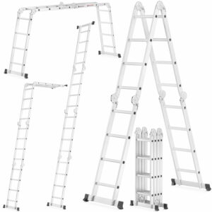 Rebríkové lešenie 4x4, bez plošiny | 150 kg značky HIGHER možno použiť ako samostatne stojaci rebrík, ako oporný rebrík či ako pracovnú plošinu.