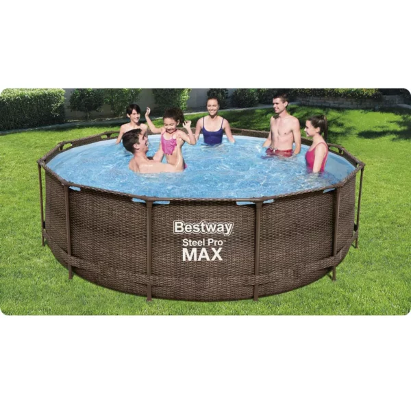 Pool Power Steel Rattan, 366 x 100 cm, 18in1 | Bestway