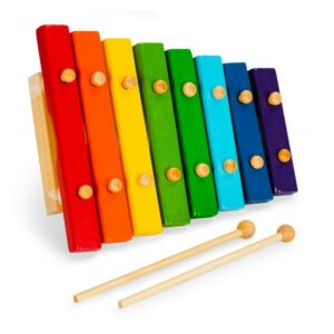 Otroški leseni ksilofon | +2 paličice