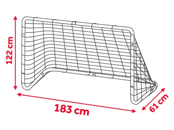 Nogometni gol, 183 x 122 x 61 cm, 2 kosa | Neo-Sport