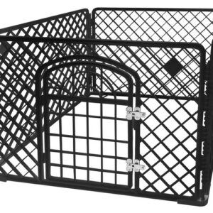 Otroška ograja 90x90x60 cm | črna - je univerzalen in zelo uporaben pripomoček za vsakega lastnika hišnih ljubljenčkov
