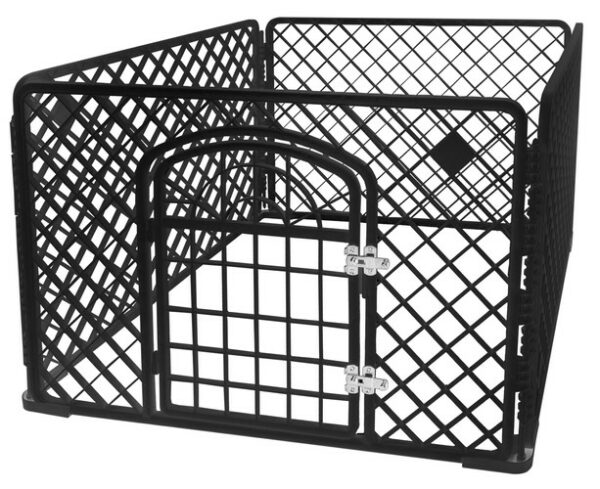 Otroška ograja 90x90x60 cm | črna - je univerzalen in zelo uporaben pripomoček za vsakega lastnika hišnih ljubljenčkov