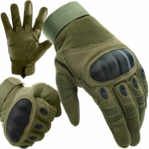 Taktické rukavice, dotykové, L, khaki, Trizand | 21771, sú vyrobené z odolného nylonu. Tento materiál poskytuje odolnosť a ochranu proti oderu a poškodeniu rúk.