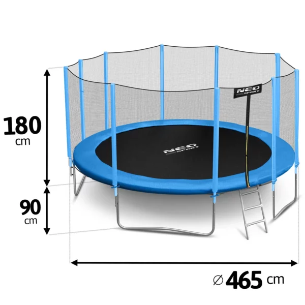 Vrtni trampolin, 465 cm, Neo-Sport | NS-15Z181