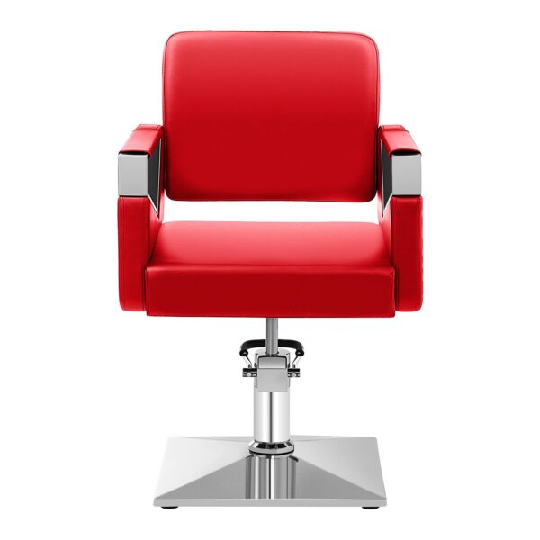 Frizerski stol Bristol brez naslona za noge - rdeč | Bristol Red