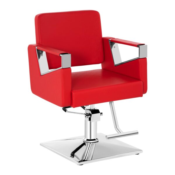 Frizerski stol Bristol brez naslona za noge - rdeč | Bristol Red