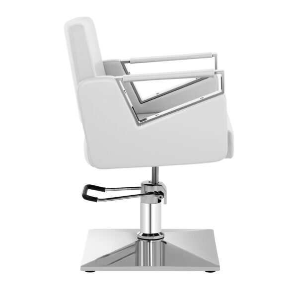 Frizerski stol Bristol brez naslona za noge - bel | Bristol White