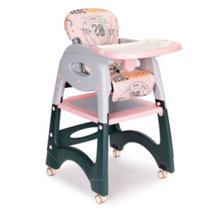 Otroški jedilni stol, 2v1 | roza