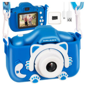 Otroški digitalni fotoaparat, 32 GB, kitty | modra