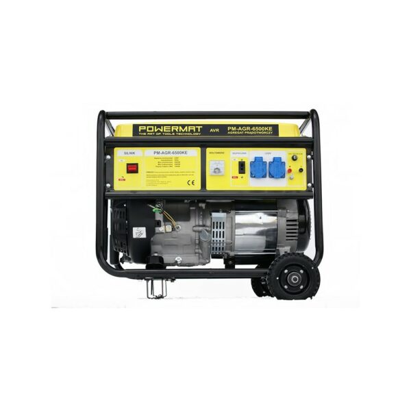 Električni generator na kolesih 230V / 12V AVR | PM-AGR-6500KE
