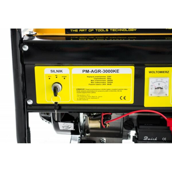 Električni generator 230V / 12V AVR | PM-AGR-3000KE + električni zaganjalnik