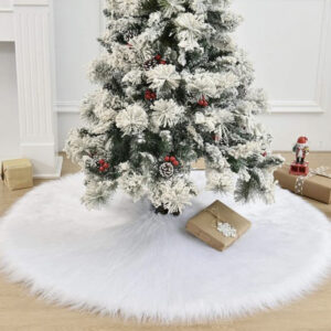 Preproga za božično drevo, bela | 120 cm