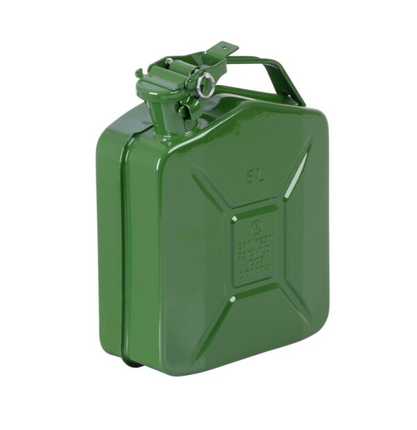 Kovinska posoda za gorivo JerryCan LD10, zelena | 5 litrov