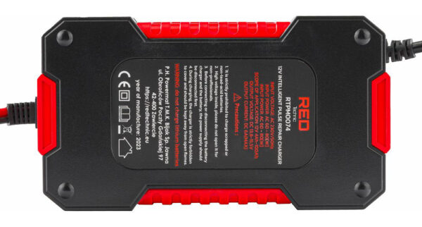 Polnilec avtomobilskih akumulatorjev RTPM0074, 12V | RED TECHNIC