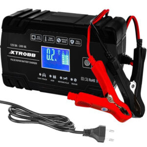 Polnilec akumulatorjev 12/24 V | Xtrobb 22463 je profesionalna naprava za polnjenje akumulatorjev v avtomobilih, motornih kolesih, kosilnicah in motornih čolnih.