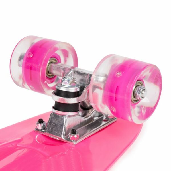Deska Penny s svetlečimi kolesi LED | roza