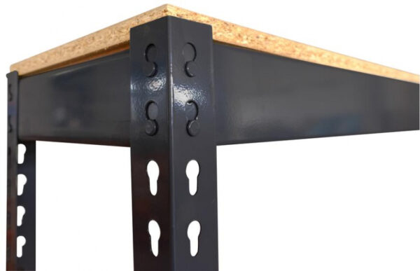 Delovna miza s polico, regali PWB60, največ 350 kg | 183 x 183 x 90 cm
