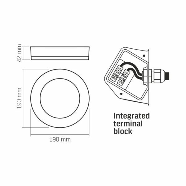 Stenska svetilka, 15 W, nevtralno bela, Videx | BHFR-155