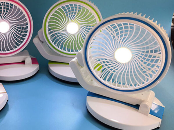 Prenosni zložljivi ventilator + LED svetilka